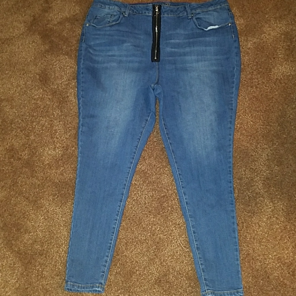 Plus Size 22 High Waist Skinny Jeans